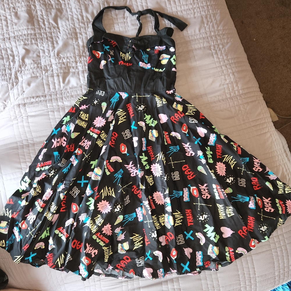 Hell Bunny retro halter dress